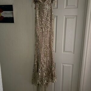 Shimmering Gold Sequin Dress